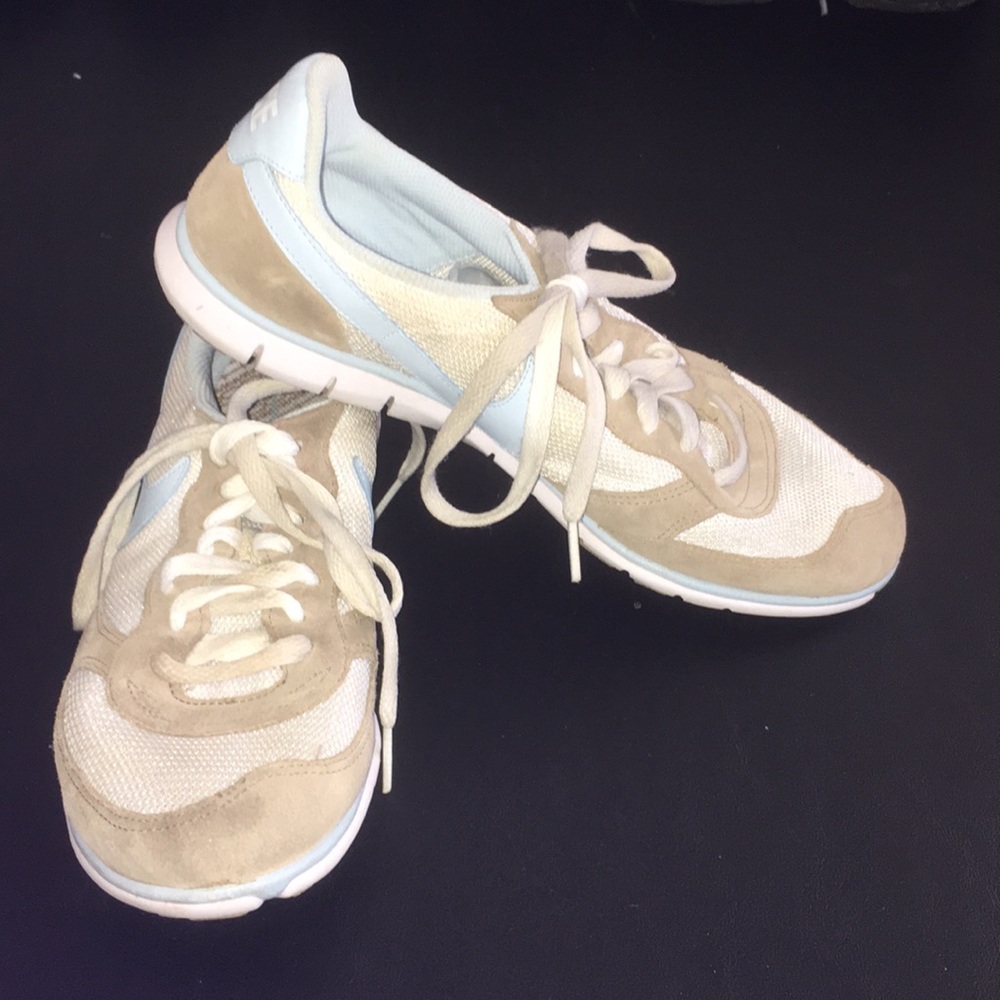 Nike Blue And Tan Sneakers
